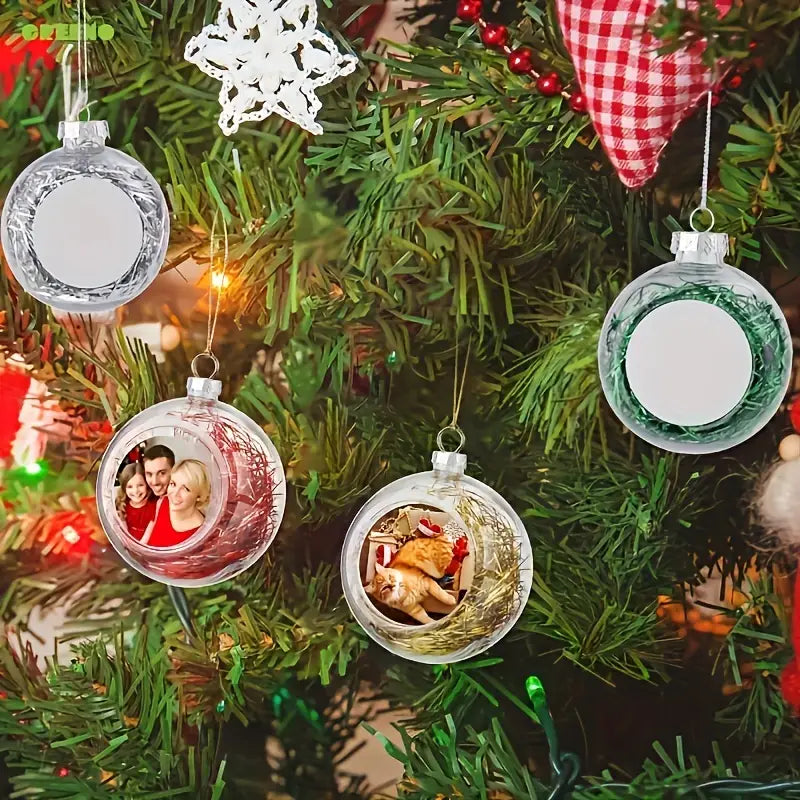 Gevulde foto kerstbal