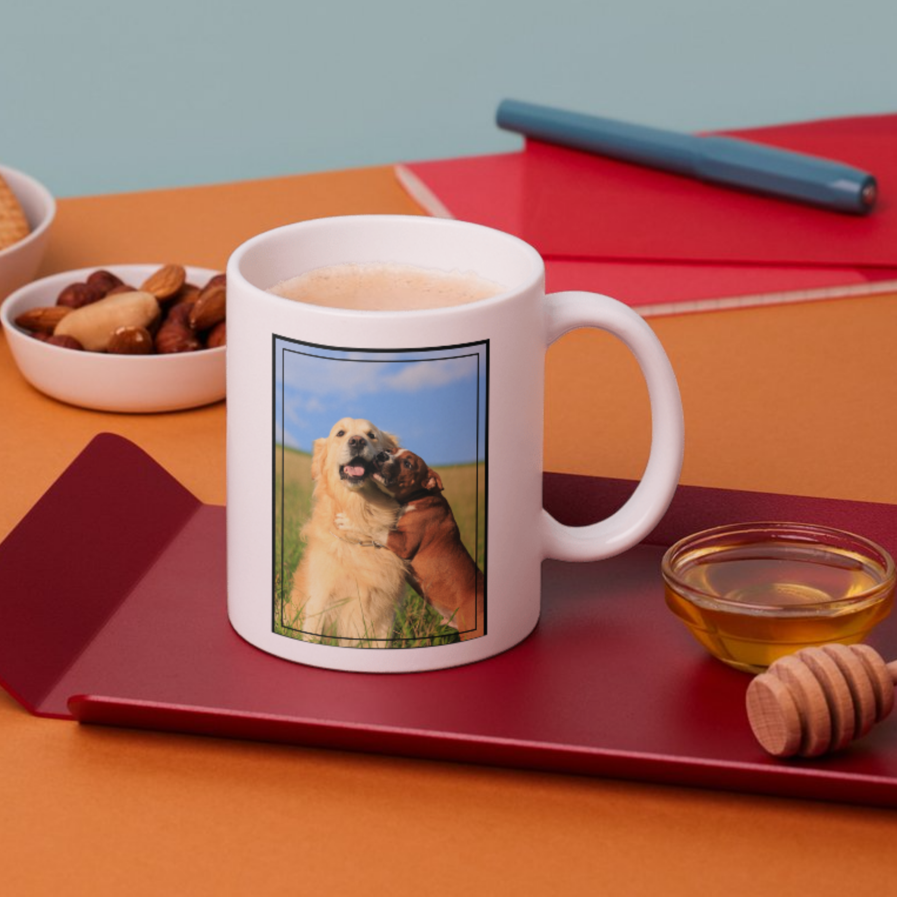 Jouw foto bedrukt op een mok